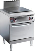 Industrial Solid-Top Cooker with Oven