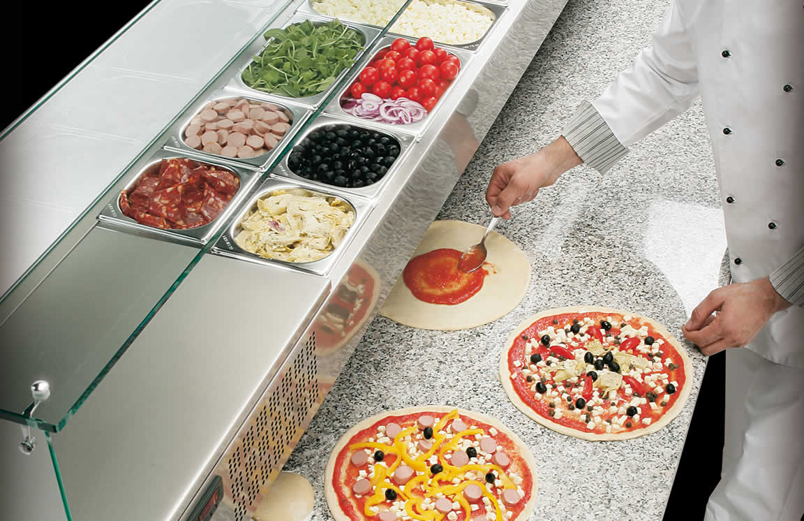 pizzeria refrigerated counters kitchen equipment by imetimex services in lagos, port harcourt and abuja nigeria