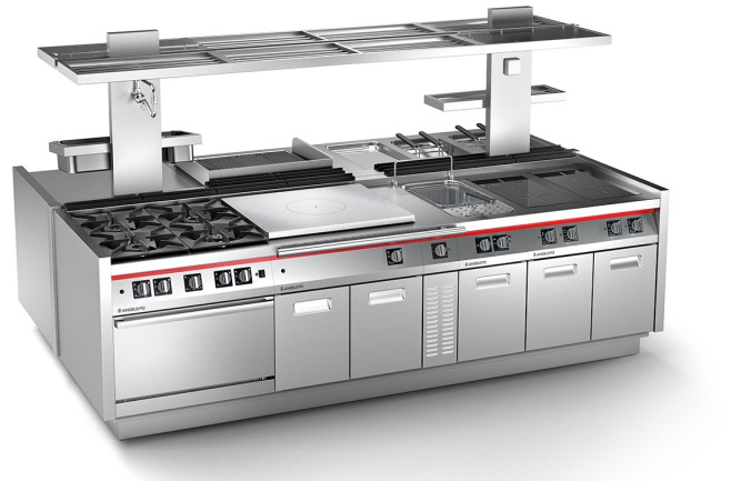 Industrial Cooking Island