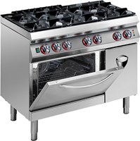 Industrial 6 Burners Gas Cooker with Oven kitchen equipment by imetimex services limited in Port Harcourt Nigeria. Imetimex sells, services and maintains.