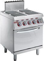 Industrial Electric Square Plates Cooker with Oven