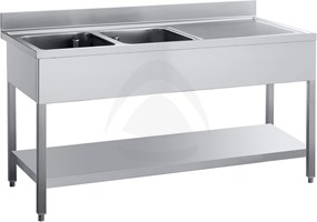 Industrial Stainless Steel Sink with Various Sizes and Types